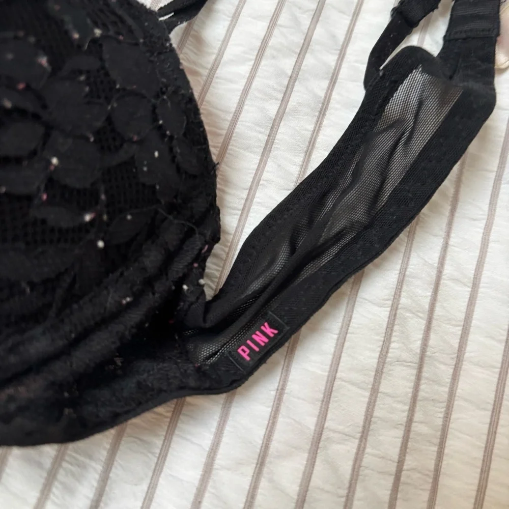Elegant Black Lace push up Bra